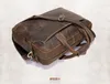 Men Vintage Genuine Leather Briefcases Business tote laptop Fashion Travel Shoulder Handbag