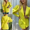 Sexy Women Short Suits Blazer Dress Slim Fit Office Lady Party Prom Jacket Red Carpet Leisure Outfit Coat Only One Piece