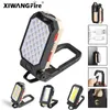 Flashlights Torches Super Bright Portable COB Work Light Magnetic USB Rechargeable LED Camping Waterproof Adjustable