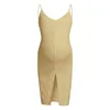 Summer Woman New Solid Color Halter Maternity Dresja linii A-Line G220309
