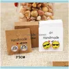 food Tray Packaging & Jewelrydiy White Brown Handmade Stud Cute Square Jewelry Packing Display Earring Package Card 500Pcs Per Lot2263