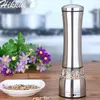 Stainless Steel Pepper Grinder Manual Mill for Salt Rice Herbs Spice Creative Ceramic burr Mills Kitchen Cooking 210713