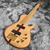 Wholesale Neck Through Body Custom Shop Maple Top Ash Wood 6 Strings Bass Electric Bass Guitar