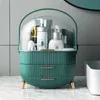 Nordic Big Capacity Cosmetic Storage Box Waterproof Dustproof Bathroom Desktop Beauty Makeup Organizer Skin Care Drawer 211102