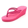 Slippers Fashion Clip Toes Flip Flops Shoes Womens Wedge Sandals Summer Casual Beach Waterproof Platform Wedges