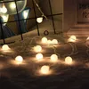 Luci per corde a sfera a LED impermeabili per esterni Ghirlanda di fate 3 * AA alimentate a batteria per la lampada decorativa per feste in giardino di nozze di Natale Y0720