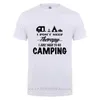 Non ho bisogno di terapia T-shirt da campeggio Life Camp S T-shirt Happy Funny Traveller National Forest Graphic Tee 210629