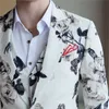 (Куртка + Жилет + Брюки) Высококачественная Бренд Мода Печатка Жених Свадебные Платья Костюм Банкетный Сцена Производительность Костюм Мужской Повседневный Костюм X0608