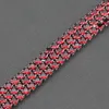 Sier 925 AAA + качество Красный гранат свадебные ювелирные изделия цепь браслет длиной 19,5 см 5 цвет для женщин свадебные украшения