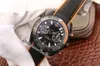 OMF CAL A9900 Automatische Chronograph Herren Watch Pvd Stahl Schwarz Orangen Sandstrahl und Zifferblatt Nylon Gummi -Gurt 21592465104688678