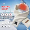 Lenço aquecido inverno 3 níveis de aquecimento Ajustável carga USB elétrica Envoltório de pescoço elétrico para homens mulheres ao ar livre Quente quente Ciclismo Caps Máscaras