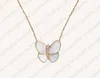 Collier de créateur Fritillaria Papillon Pendentif Colliers Élégant Kaléidoscope Trèfle Spécial 7 Style Design Bijoux Top Qualité7009060