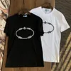 2021 Moda para hombre T Shirts Verano Manga corta Top Europa y América Camiseta bordada Hombres Mujeres Parejas Ropa casual de alta calidad