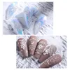 5D Embossed Nail Sticker Christmas Snowflakes Design Adhésifs Stickers Summer Sliders Nail Art Décorations gratuit DHL