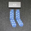 Thom Mens Lüks Marka Küçük Yunus Çorap Bayan Pamuk Casual Sokak Moda Bütün TB Çorap Ins 3 Çiftler