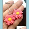 Dangle Lustre Boucles D'oreilles Bijoux De Mode Aessories Mignon Fleur Pour Les Femmes Cadeau Filles Élégant Daisy Drop Delivery 2021 Epdrf