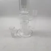 2021 16 Inch Glass Water Pipes Clear with 18mm Bowl Downstem Thick Heady Beaker Percolator Bong Recycler Dab Rigs for Smoking