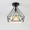 E27 Metalen Plafondverlichting Zwart Retro Dinning Kamer Slaapkamer Hanglamp Iron Plafonds Licht Mode Scandinavische kroonluchter