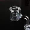 2mm Thick Quartz Thermal Banger Domeless Nail OD 28mm Clear Bottom 14mm 18mm Male Female Joint 90 Degree Smoking Accessories