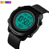 SKMEI Body Temperature Measurement Men Digital Sport Watches Chrono Calendar Electronic Clock 50M Waterproof Men's Watches 1682 X0524