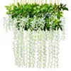 12PC / Wisteria False Silk Wreath Arch Wedding DIY Familj Garden Office Party Decoration Pendant Wall Decoration 211108