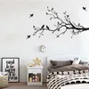 Muurstickers Vogels op takken Tree Decals Decoratieve Sticker Slaapkamer Kunst Klassieke Zwarte Verwijderbare Vogel
