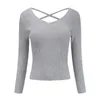 Spring Summer Long Sleeve Slim Hollow Back V-neck Sweater Women Sexy Knitted Tops Pullover Retro Jumper 12816 210521