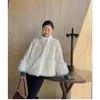 Women's Fur & Faux 2022 Winter Imitation Mink Jacket Women Loose Collar Thick Warm OverCoat Female Plush Mid-length Woolen Coat Abrigos