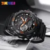 SKMEI 5Bar Waterproof Male Digital Wristwatches Men Quartz Watch 2 Time Chronograph Sport Watches Clock Relogio Masculino 1228 X0524