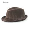 Kagenmo Cool Man Topper Gentleman Cap Male Winter Caps Gentle Formal Wear Hat Warm Hats 3color 1pcs marka przyjeżdża szerokie brzegi