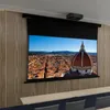 Écrans de projection 120 pouces pro Crystal Pet Slimline Motorized Drop Down Screen Down Ust Projecteur Ambient Lumière Ambient Rejeter 4K Plafond