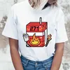 여성용 티셔츠 드림 SMP 미소 프린트 여름 여성 셔츠 티셔츠 힙합 스트리트웨어 Tshirts Kawaii 의류 애니메이션 셔츠, 드롭