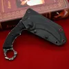 1Pcs Top Quality Tactical Karambit Claw Knife 9Cr18Mov Corrosion lines Blades Full Tang G10 Handle Fixed Blade Knives With Kydex