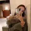 Sexig av axel Fashion Fur Tank Top Casual Candy Colors Stickade Crop Top Pullovers Jumpers Tröjor Skjortor Elegant Retro 210610