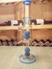 14.6inch camadas gêmeas filtro luz azul vidro tubulação de água bong cachimbos tubos bongos de 18mm tigela