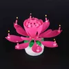 Magic Birthday Lotus Flower Candle Decor Blossom Musical Creaking Cake Decor na majsterkowanie ciasta