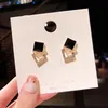tud Fashion Stainless Steel C-shaped Crystal Earrings Unisex Wholesale Jewelry a1