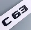 Autocollant de lettres et emblème arrière de voiture, taille originale 11, pour C63 C 63, Chrome argent mat, noir 3515866