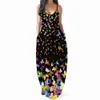Letnia Sukienka Długa Długa Seksowna Drukowana Odzież damska Duży Rozmiar Moda 3D Drukuj Femme Robe Vestido de Mujer 210517