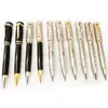 PURE PEARL Dunh High Quality Classic Ballpoint Pen wiredrawing barrel with series number Luxury smooth writing stationery Cufflink333A