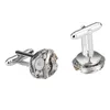 Movement Pair Set For Mens Wedding Groom Stationary Watch Mechanism Gear Shirt Cuff Male Suit Sleeve Cufflinks Links