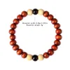 Brins colorés simples pour hommes, nouveaux Bracelets de perles en bois naturel à la mode, bijoux Hip Hop, vente en gros