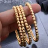 1-4 pezzi Dubai African Wedding Braccialetti da sposa color oro per le donne Ragazze Braccialetti con perline Bijoux Femme Q0719