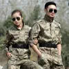 Men's Sets Snow Camouflage Military Uniform Tactical Suit Men Hunting Clothing Working Clothes CS Wear Tracksuits239N