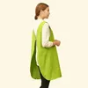 Cute Funny Japanese-style Apron Work Clothes Home Kitchen Cooking Breathable Cotton Waist Pinafore Women 210629