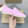 2022 spring and summer new women's formal leather shoes, Italian design, tassel bow decoration, fabric frosted cow leather, men's casual sports shoes