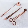 Accessorio per candele Confezione regalo Set 3 in 1 Candele di lusso in acciaio inossidabile Bell Snuffers Wick Trimmer Wicks Dipper Vintage Home Deco