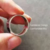 Real 925 Sterling Silver Rings for Men Women Couple of Lovers Simple Plain Comfortable Fits Wedding Band 211217