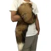 120cm/47"- Long Real Fox Fur Tail Keychain Cosplay Toys Keyrings Bag Charm Furry Pendant Tassels