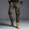 AEMAPE marca hombres Rip-stop SWAT soldado pantalones de combate Cargo pantalones hombres banda táctico camuflaje militar pantalones Militar trabajo H1223